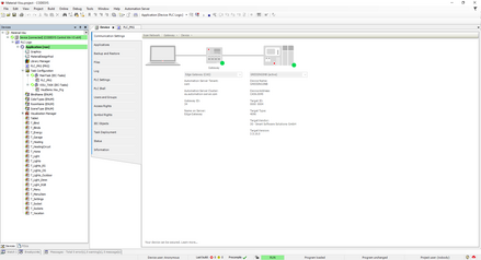 Screenshot CODESYS Automation Server Remote Debugging